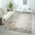 thumbnail image 1 of LR Home Alison Bela Abstract Indoor Polyester Area Rug, Gray/Brown, 9' x 12', 1 of 5