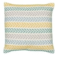 thumbnail image 1 of LR Home Ariya Yellow/Green Chevron Cotton Adult Decorative Throw Pillow, 1 of 10