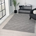 thumbnail image 1 of Laddha Home Designs 5' x 7' Geometric Diamond Indoor Outdoor Area Throw Rug - Gray, 1 of 9