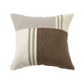 thumbnail image 1 of LR Home Bauhaus Wool Blend Poly Filled Pillow in Brown/Gray, 24" x 24", 1 of 8
