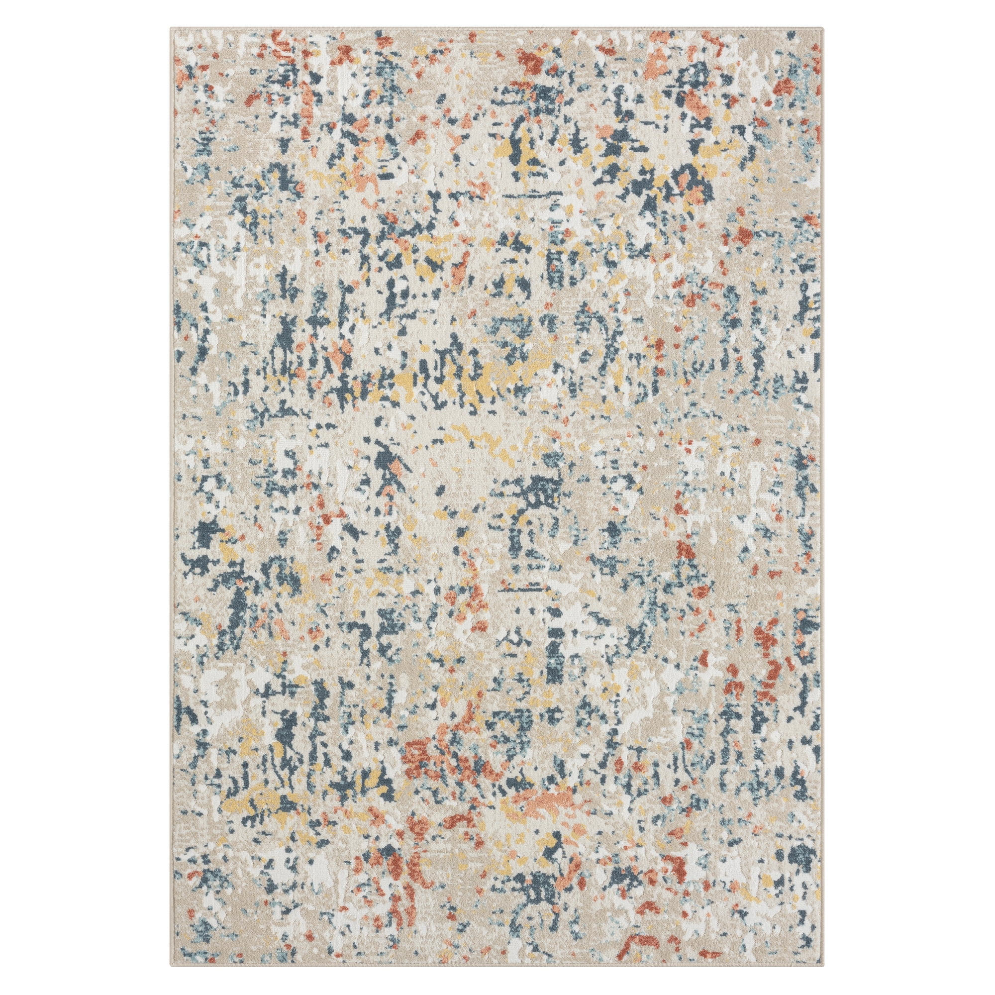 LR Home Bella 5'3"x 7'6" Multicolor Abstract Durable Performance Indoor Area Rug