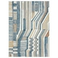 thumbnail image 1 of LR Home Blue/Beige Modern Abstract Performance Washable Indoor Area Rug, 1 of 8