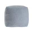 thumbnail image 1 of LR Home Boucle Pouf  Finish in Blue 18" x 18" x 18", 1 of 8