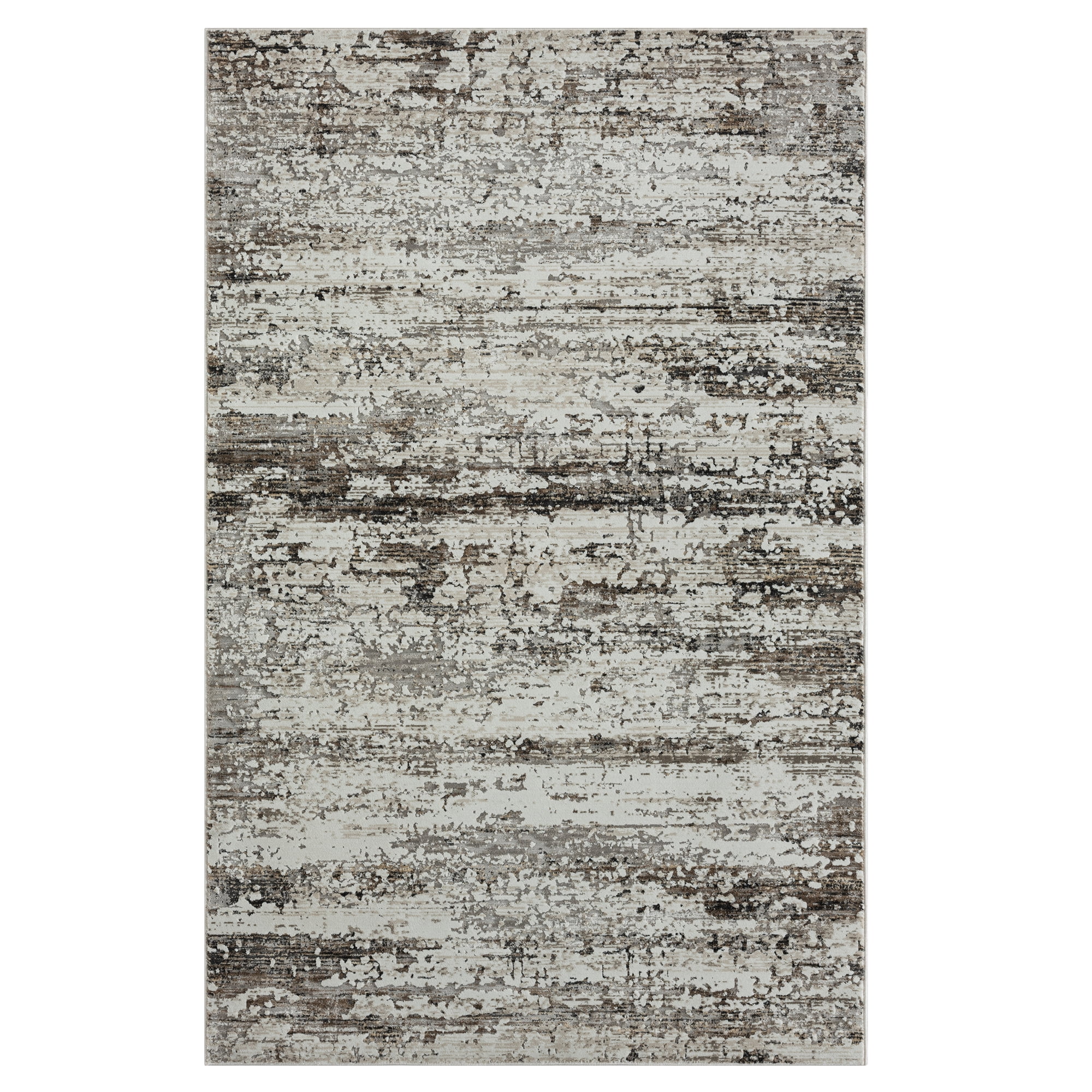 Harlow Hill Brielle Sara Abstract Indoor Polyester Blend Area Rug, Dark Gray, 4' x 6'