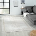 thumbnail image 1 of Laddha Home Designs 7.75' x 9.75' Geometric Diamond Rectangular Area Throw Rug - Cream, 1 of 8
