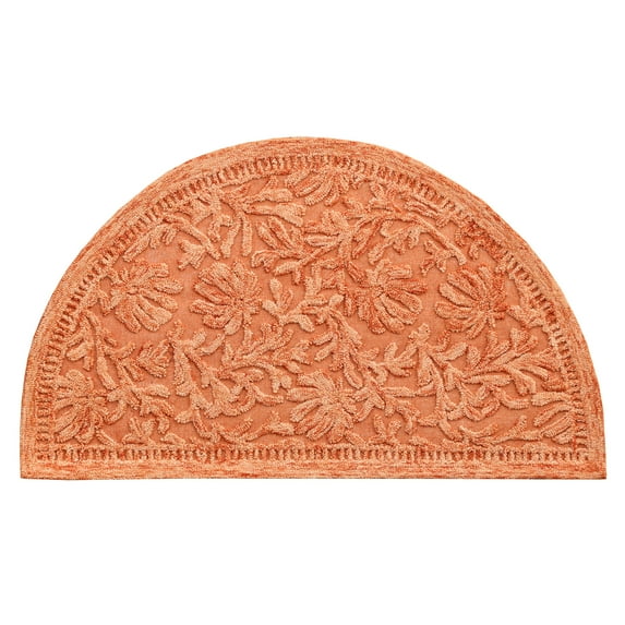 LR Home Clio 2'3" x 3'10" Terracotta Ivy Wool Hearth IndoorArea Rug