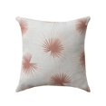 thumbnail image 1 of LR Home Coastal Performance Poly Filled Pillow in Off-White/Orange, 18" x 18", 1 of 6