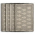 thumbnail image 1 of LR Home Tate Set of 4 Cotton Placemats, Gray Damask, 1 of 4