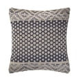 thumbnail image 1 of LR Home PILLO07433DEBFFPL Detailed Denim Blue Square Throw Pillow - 20 x 20 in., 1 of 6