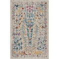 thumbnail image 1 of LR Home Floral Woven Indoor Outdoor Rug, Multi / Gray, 2 ft. x 3 ft., 1 of 9
