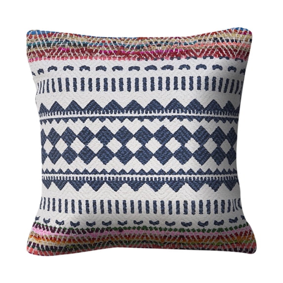 LR Home Mani Multi Tribal Cotton Blend Adult Decorative Throw Pillow