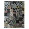 thumbnail image 1 of LR Home Gray/Black Patchwork Quilt Cotton Throw Blanket, 50" x 70", 1 of 11