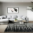 thumbnail image 1 of LR Home Gray and White 2 ft. 6 in. x 4 ft. Geometric Reversible Accent Rug, 1 of 8