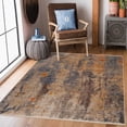 thumbnail image 1 of Laddha Home Designs 4' x 6' Abstract Loomed Area Throw Rug - Beige and Blue, 1 of 8