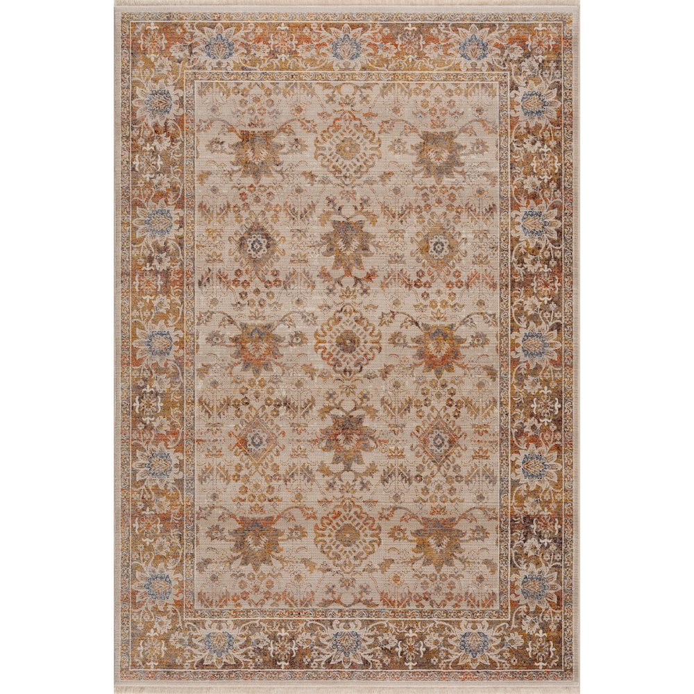 LR Home Holi Durable Performance Area Rug Indoor in Ivory/Beige, 2' x 3'