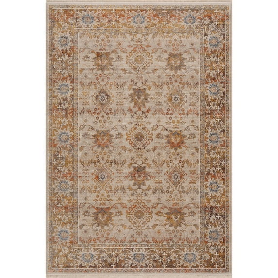 LR Home Holi Durable Performance Area Rug Indoor in Ivory/Beige, 2' x 3'