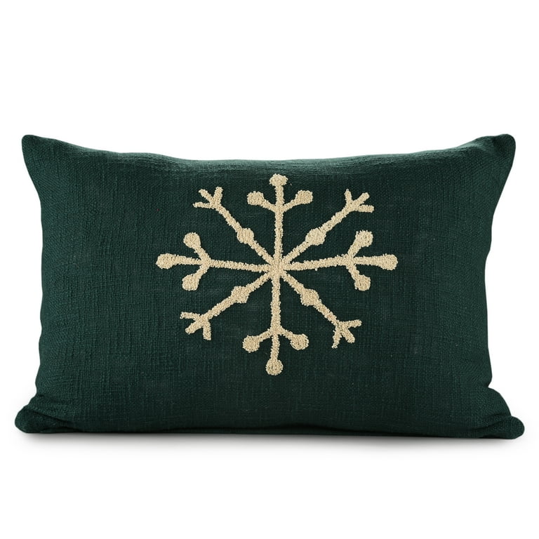 Dark teal lumbar pillow sale