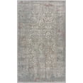 thumbnail image 1 of LR Home Imara Amety Gray/Red Traditional Damask Polyester Area Rug, 5'3" x 7'6", 1 of 8