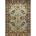 thumbnail image 1 of LR Home Jacobean Cream / Blue 7 ft. x 9 ft. Traditional Floral Wool Area Rug, 1 of 7