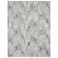 thumbnail image 1 of LR Home Martha Annie Gray/Blue Modern Geometric Polyester Area Rug, 5'3" x 7'3", 1 of 6