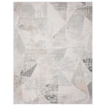 thumbnail image 1 of LR Home Martha Elryn Gray/Cream Contemporary Geometric Polyester Area Rug, 5'3" x 7'3", 1 of 6