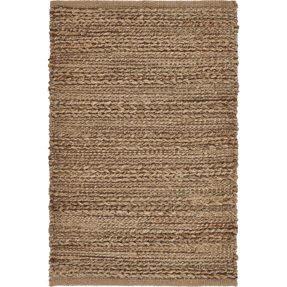LR Home Natalie Belle Natural Braided Farmhouse Jute Blend Area Rug, 9