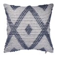 thumbnail image 1 of LR Home Opee Recycled PET Poly Filled Pillow in Blue/White, 20" x 20", 1 of 8