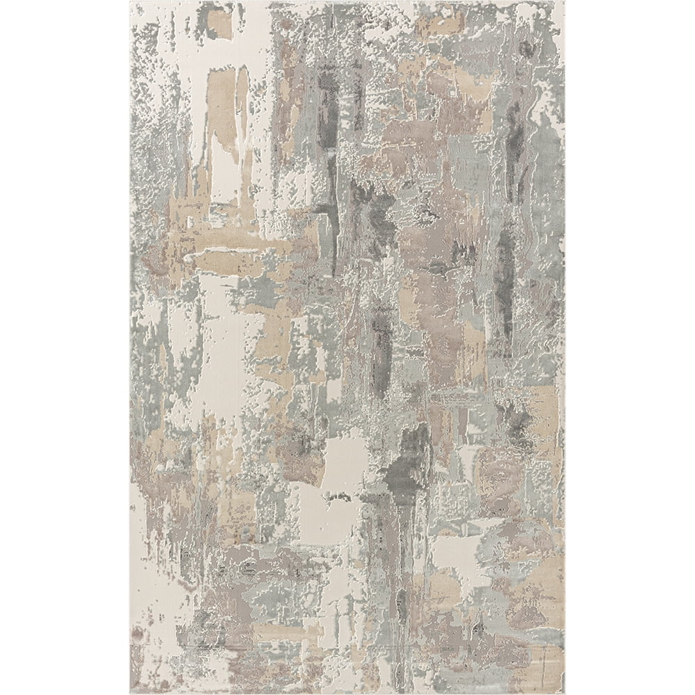Harlow Hill Cherry Abstract Modern/Contemporary Luxelon Blend Indoor Area Rug, 2' x 3'