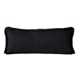thumbnail image 1 of LR Home Ox Bay Hand-Woven Black Distressed All-Natural Cotton Pillow Cover, 1 of 9