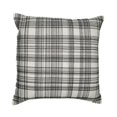 thumbnail image 1 of LR Home Stacy Garcia  Cotton Blend Poly Filled Pillow in White/Black, 24" x 24", 1 of 8