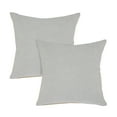 thumbnail image 1 of LR Home Tatum Set of 2 14" x 36" Light Gray Solid Cotton Adult Decorative Throw Pillow Set, 1 of 4