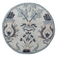 thumbnail image 1 of LR Home Traditional Floral Motif Area Rug, 3' Round, Blue / Gray, 1 of 7