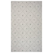 LR Home Victoria 2' x 3' Blue/Gray Diamond Indoor/Outdoor Area Rug