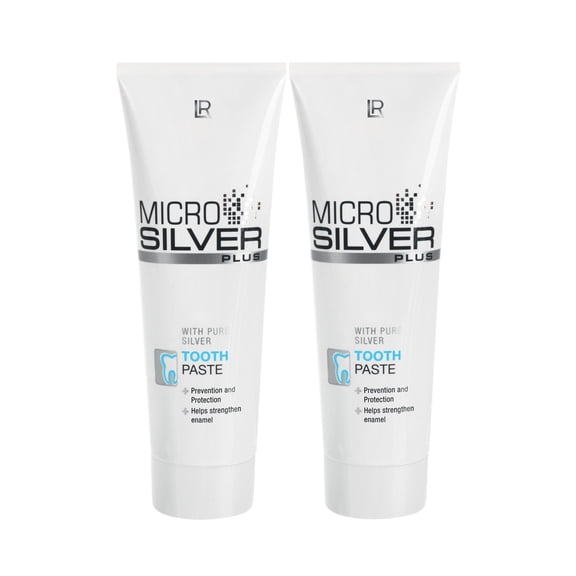 LR MICROSILVER PLUS Toothpaste with Pure Silver - 2 x 75 ml / 2 x 2.5 fl.oz.