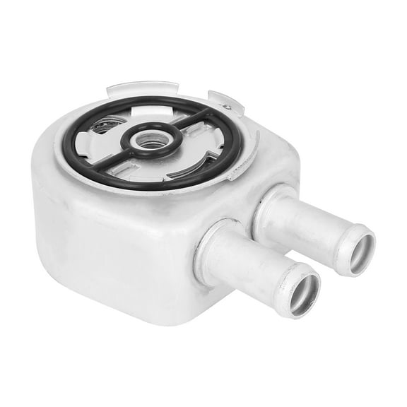 LR025515 Automobile Engine Oil Cooler Metal Silver Tone for Land Rover Range Rover Evoque 2012-2016