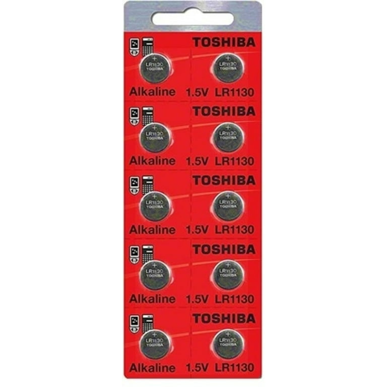 LR1130 AG10 189 1130 LR54 Pack Of 10 Toshiba Button Cell Battery EXP 2024 