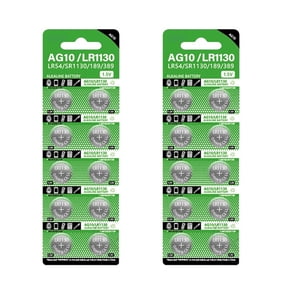 LR1130 AG10 Button Cell Battery 1.55V for Watch Remote Control Toy Calaculator Convenient LR54 SR1130 389 Coin Battery