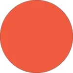 LR2RRO Fluorescent Label Blank Red Orange Price Label Fluorescent Stickers 250 Per Roll Round Circle Permanent Adhesive (2" inch) Supermarket-Grocery Business Store Signs