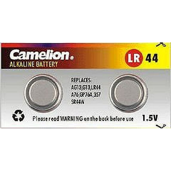 LR44/AG13 Alkaline Button Battery Great for Red Dot Sights and Lasers. 2 Pack.