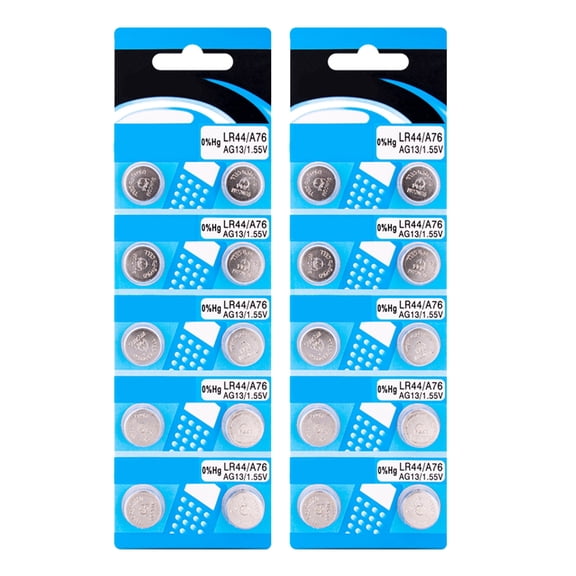 LR44 AG13 Button Cell Batteries Reliable Performances AG13 LR44 1.5 V Alkaline Button Cell Battery For Low Power Devices