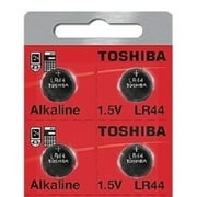 LR44 / AG13 Toshiba 1.5V Alkaline Pack Of 4 Button Cell Batteries Ships from USA