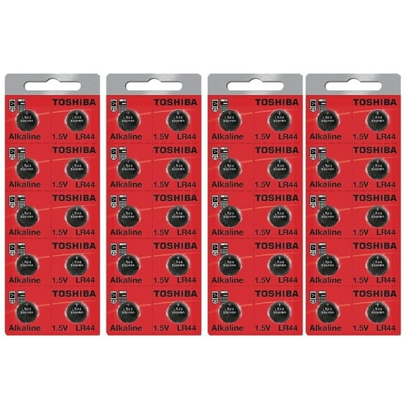 LR44 / AG13 Toshiba 1.5V Alkaline Pack Of 40 Button Cell Batteries Ships from USA