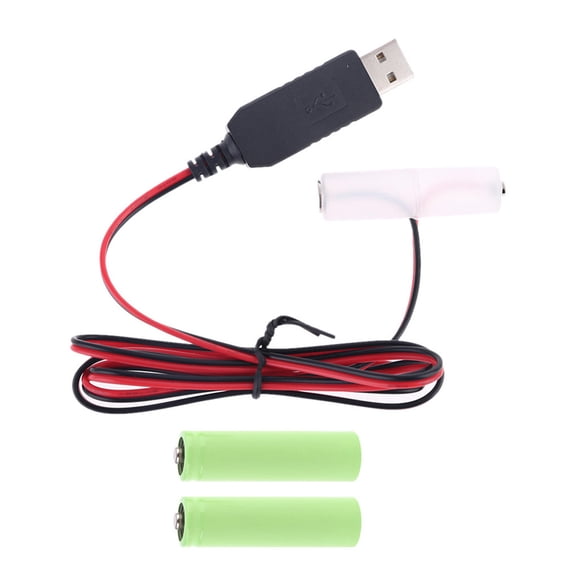 LR6 Eliminators USB Power Supply Cable for Radio Electric Toy Clock