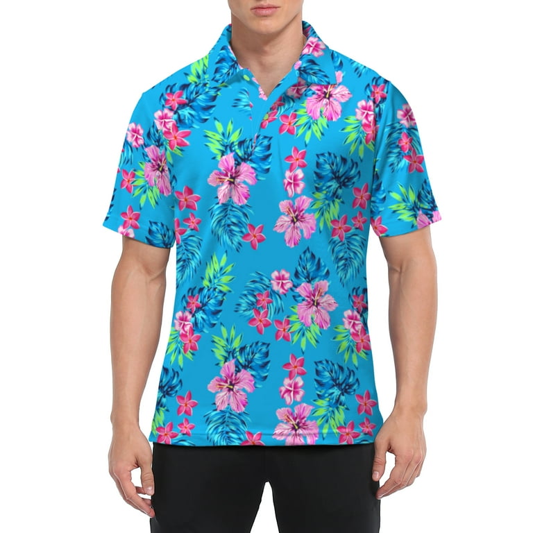 LRD Men's Golf Shirts, UPF 50, Moisture Wicking, Short Sleeve Polo