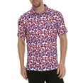 thumbnail image 1 of LRD Golf Shirts for Men UPF 50 Moisture Wicking Short Sleeve Polo Shirt Tropic Like It's Hot 3XL, 1 of 5