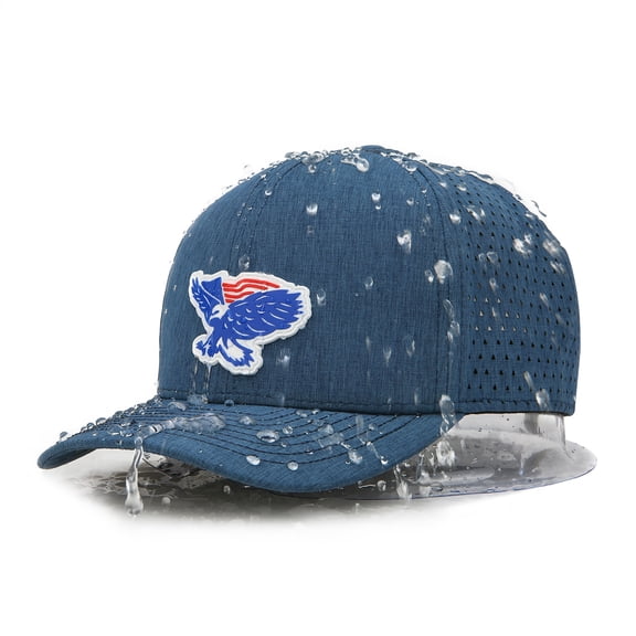 LRD Men Coastline Snapback Hat Water Resistant Floating Baseball Cap Blue