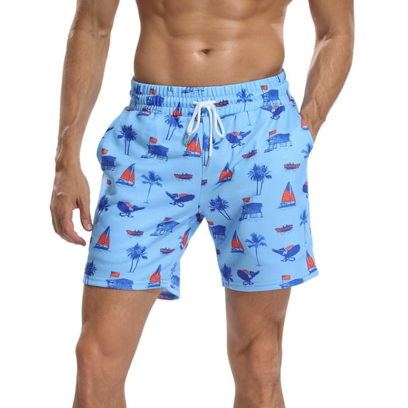 LRD Men's Sweat Shorts with 7 inch Inseam Life's A Beach - XL