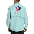 thumbnail image 1 of LRD Men's UPF 30 Long Sleeve Button Down Fishing Shirts USA Sailfish 3XL, 1 of 6