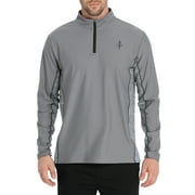 LRD Quarter Zip Golf Pullover for Men 1/4 Zip Long Sleeve Golf Shirts