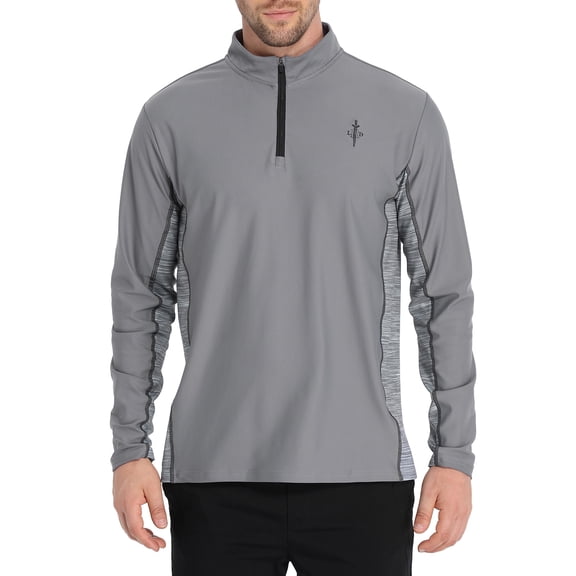 LRD Quarter Zip Golf Pullover for Men 1/4 Zip Long Sleeve Golf Shirts
